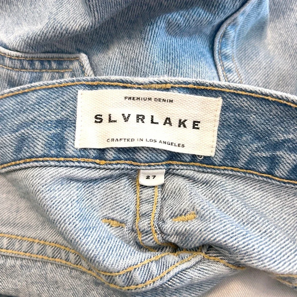 SLVRLAKE London Short Temecula Sunrise High Rise Denim Bermuda Shorts Size 27
